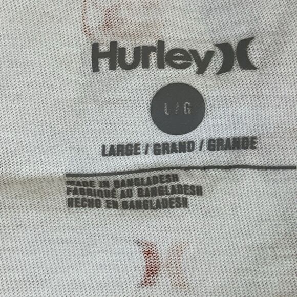 Men's Hurley Pineapple Skulls All Over Print‎ White Short Sleeve T-Shirt Sz Lg - Picture 3 of 8